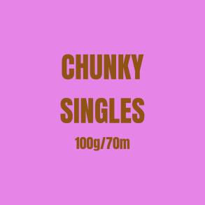 H&aring;ndfarvet Chunky Singles 