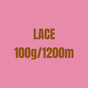 H&aring;ndfarvet Lace 100g/1200m