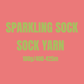 H&aring;ndfarvet Sparkling Sock og Str&oslash;mpegarn