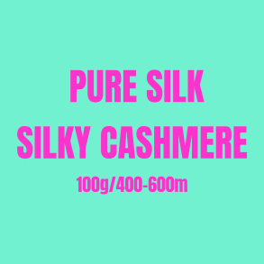 H&aring;ndfarvet Pure Silk,  Silky Cashmere