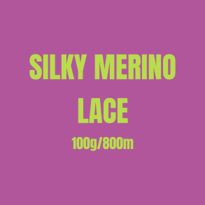 H&aring;ndfarvet Silky Merino Lace