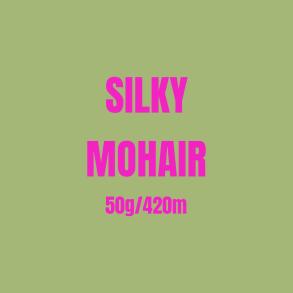 H&aring;ndfarvet Silky Mohair 