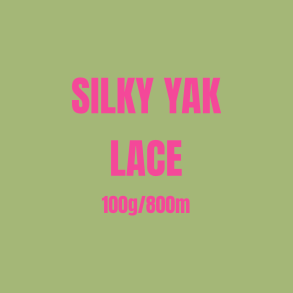H&aring;ndfarvet Silky Yak Lace