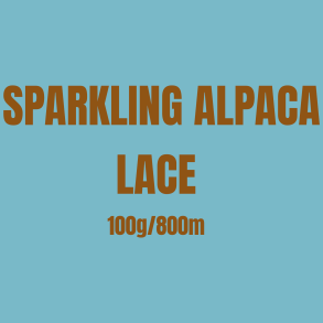 H&aring;ndfarvet Sparkling Alpaca lace