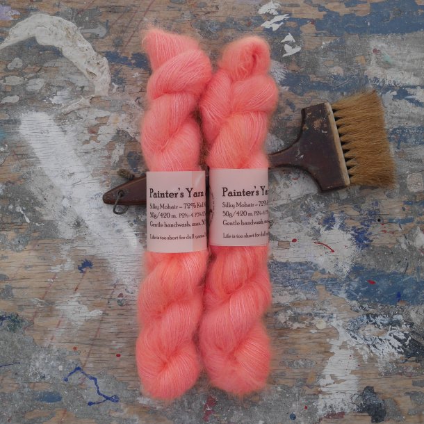 Silky Mohair 'Baby Coral'