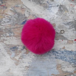 Pelskvast Kanin Pink 60mm