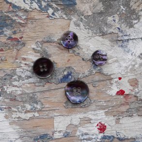 Perlemorsknap Natur mrk gr