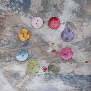 Perlemorsknap indfarvet 18mm