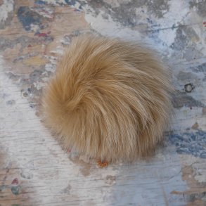 Pelskvast Kanin Sand 90mm