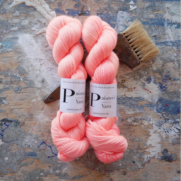 Silky Merino lace 'Baby Coral'