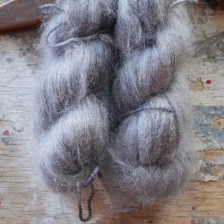 Silky Mohair RMS 'Grey Melange'