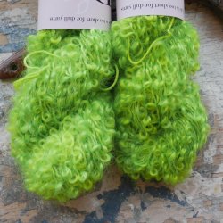 Persianer Mohair 'Acid Green'