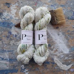 Merino Slub 'White Tulips'