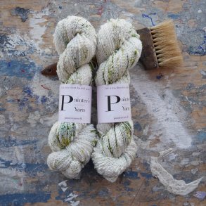 Merino Slub 'White Tulips'