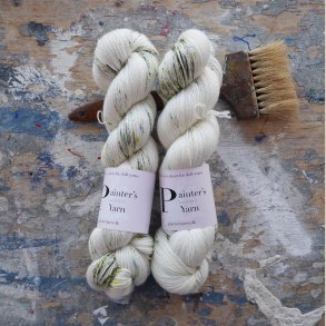 Silky Merino Lace 'White Tulips'