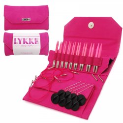 Lykke Needles 3,5" Rundpindest alle farver, wirer med drejeled 
