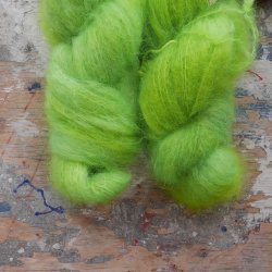 Chunky Mohair  'Acid Green'